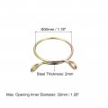 Uxcell Fuel Line Hose Clips 5pcs 30mm Id Fit 31 5-32mm Od 65mn Steel Water Pipe Air Tubing Spring Clamps For Motorcycle Scooter