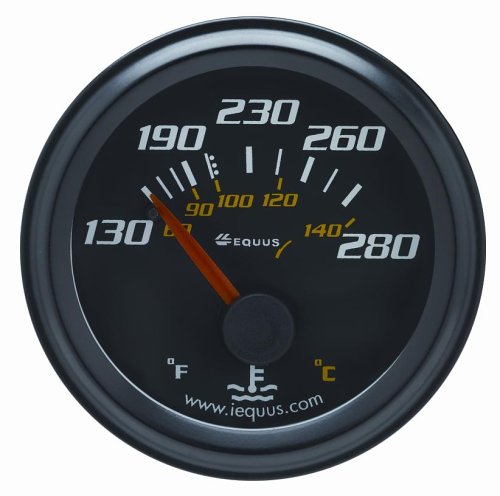 Equus 6232 Water Temperature Gauge Black