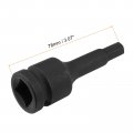 Uxcell 11 32 Impact Hex Bit Socket 1 2 Square Drive 78mm Length Cr-mo Sae Sizes