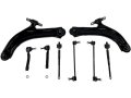 Front Lower Control Arm Ball Joint Tie Rod End And Sway Bar Link Kit 8-piece For 2007-2012 Nissan Sentra 