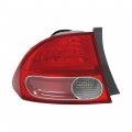 Waltyotur Left Driver Side Tail Light Assembly Replacement For Honda Civic Sedan 2006-2008 Rear Brake Lamp 33551snaa02