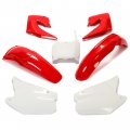 Hecasa Complete Plastic Kit Bodywork Compatible With 2000-2001 Honda Cr125r Cr250r Red White