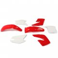 Hecasa Complete Plastic Kit Bodywork Compatible With 2000-2001 Honda Cr125r Cr250r Red White