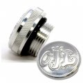 Speed Dealer Polished Oil Cap For 1-5 16 Thread West Coast Choppers Bag