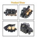 Wflnhb Steel Black Front Brake Caliper With Pads Replacement For Yamaha 2006-2014 Yz 125 250 F 400 426f 450f 1998-2006 Kx450f