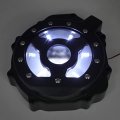 Motorcycle Black W White Led Left Engine Stator Cover Guard For 2005-2008 Suzuk Gsxr1000 P N Mt049a-bk 