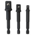Socket Adapter Set For De-walt Impact Driver Dw2541ir Dw2542ir Dw2547ir 3 Piece Drill Kit With 4 In 8 And 1 2 Drive 