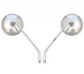 Universal Chrome Mirror Set M10x1 25 Compatible With Suzuki Gt185 250 380 500 550 750 Gs550 850 1000 1100