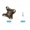 Uxcell 12pcs Removable Corner Brace Metal Butterfly L Brackets Right Angle Support With Screws For Shelves Cabinets Wood