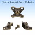 Uxcell 12pcs Removable Corner Brace Metal Butterfly L Brackets Right Angle Support With Screws For Shelves Cabinets Wood