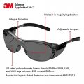 3m Safety Glasses With Readers Nuvo 2 0 Diopter Ansi Z87 Gray Lens Frame Soft Nose Bridge Side Shields