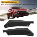 Car Body Spoiler 1 Pair Of Universal Modified Rear Bumper Canard Diffuser Lip Splitter Fins Carbon Fiber