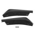 Car Body Spoiler 1 Pair Of Universal Modified Rear Bumper Canard Diffuser Lip Splitter Fins Carbon Fiber