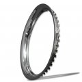 Oxgord Beauty Trim Rings For 15 Inch Rally Wheels 1 2 Deep Polished Stainless Steel With 360 Degrees Saw Tooth Clip Retention