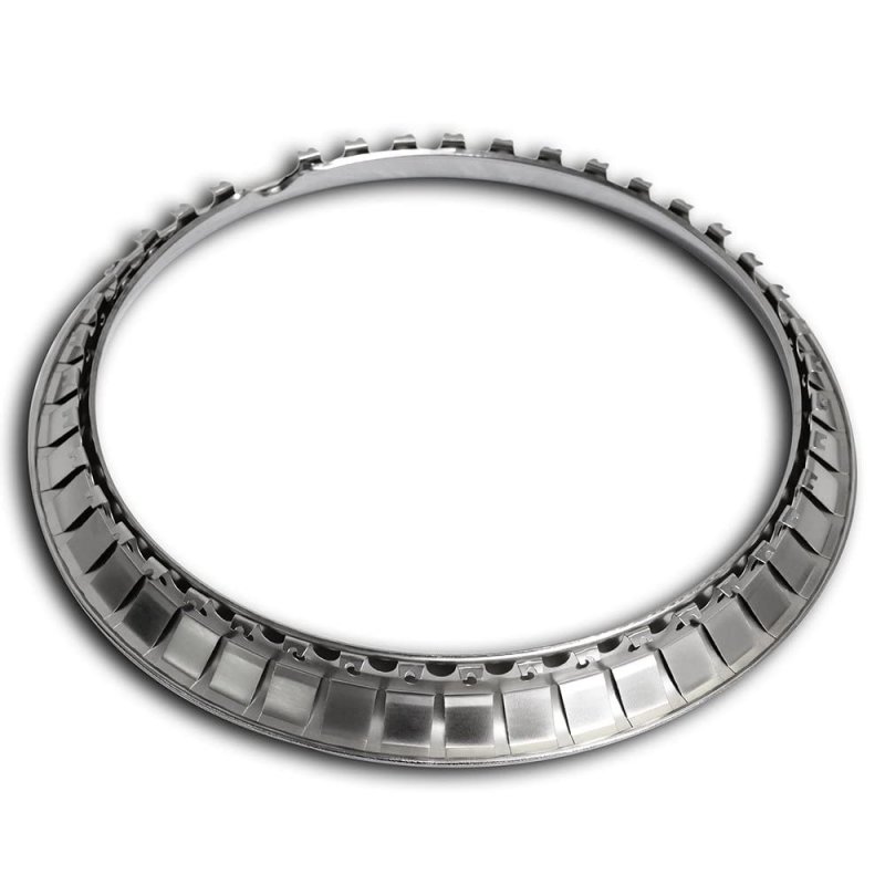 Oxgord Beauty Trim Rings For 15 Inch Rally Wheels 1 2 Deep Polished Stainless Steel With 360 Degrees Saw Tooth Clip Retention