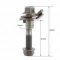 Qiilu Cam Bolt Kit 4pcsber Adjusting 14mm Vehicles Steel Four Wheel Alignment Adjustable Camber Cacam Bolt Kit 4pcsber
