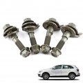 Qiilu Cam Bolt Kit 4pcsber Adjusting 14mm Vehicles Steel Four Wheel Alignment Adjustable Camber Cacam Bolt Kit 4pcsber