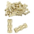 Knurled Insert Nuts 50pcs M4 X 16mm L 6mm Od Thread Printing Brass Female Threadeds Heat Set Insert Embedment 