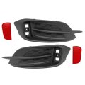 2pcs W Molding Cover Trim Rear Bumper Reflector For Honda Civic Sedan 2016-2021 Replace 71508tbaa00 71503tbaa00 