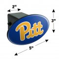 University Of Pittsburgh Primary Logo Oval Tow Trailer Hitch Cover Plug Insert