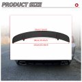 Hecasa Rear Trunk Spoiler Wing Compatible With 2011-2023 Dodge Charger 4 Door Matte Black Abs Factory Style
