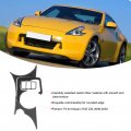 Qiilu Center Console Cup Holder Trim Cover 3pcs Carbon Fiber Armrest Water Panel Sticker For Nissan 370z Z34 2009-2020