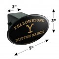 Graphics More Yellowstone Tv Show Dutton Ranch Oval Tow Trailer Hitch Cover Plug Insert