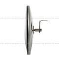 Stainless Steel 8 5 Round Convex Mirror With L Mounting Bracket Fits Freightliner International Kenworth Peterbilt Mack Western