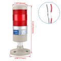 Baomain Industrial Signal Light Column Led Alarm Round Tower Indicator Continuous Warning Red Dc 24v Lgp-502t