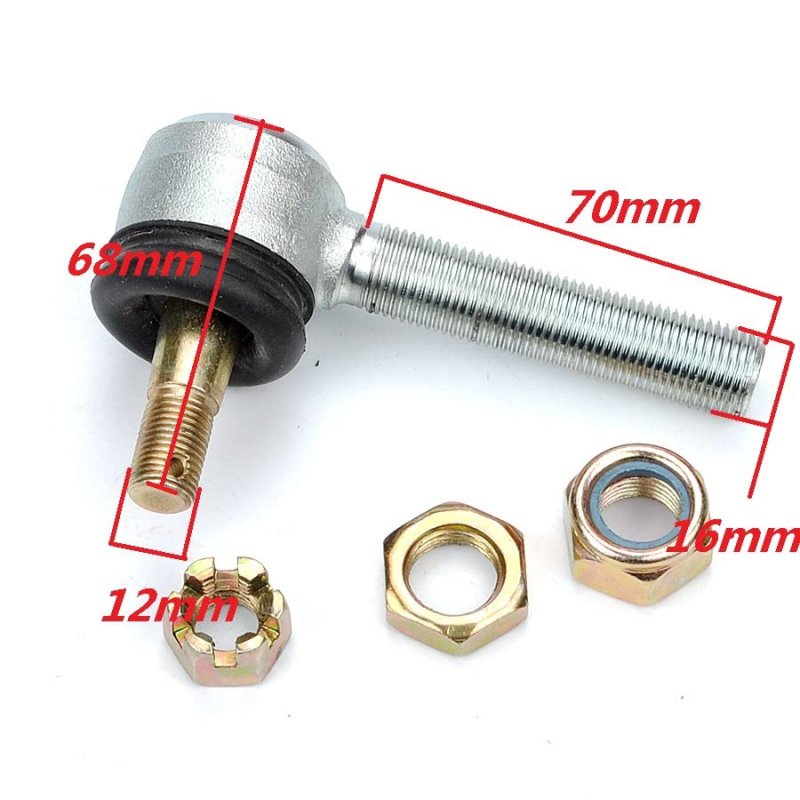 Atv Front Suspension Directional Steering Joint Adjusting Ball Head Tie Rod End For Go Karts Quad Buggy 12mm To 16mm