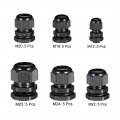 Uxcell M12 M18 M20 M22 M24 M25 Waterproof Ip68 Nylon Cable Gland Joint Adjustable Locknut For 3mm-18mm Dia Wire Pack Of 30