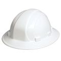 Erb 19501 Omega Ii Full Brim Hard Hat With Slide Lock White 