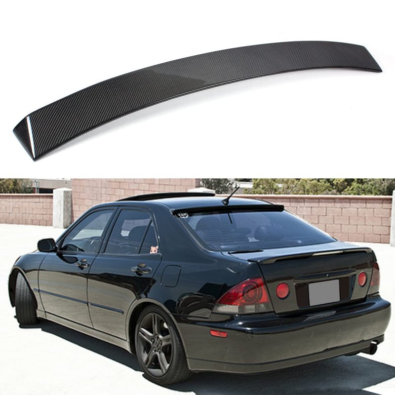 Fits For 2001-2005 Lexus Is300 Jdm Vip Real Carbon Fiber Rear Window Roof Spoiler