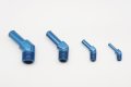 Autobahn88 Aluminum Anodized Hose End Fitting Male Npt To Barb 45-degree 1 4 9mm 11 32 Blue