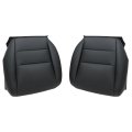 Front Driver And Passenger Bottom Replacement Perforated Seat Covers Black Microfiber Leather For Acura Tl 2005 2006 2007 2008 