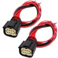2pcs 8 Pin Headlights Connector For Chevrolet Silverado 2016-2019 84388724 84388723 Pigtail Harness Plug Front 