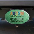 Autism Not A Processing Error Different Operating System Oval Tow Trailer Hitch Cover Plug Insert
