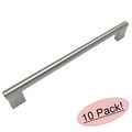 Cosmas 377-224sn Satin Nickel Cabinet Hardware Contemporary Style Bar Handle Pull 8-7 8 Inch 224mm Hole Centers 9-1 2 Overall 