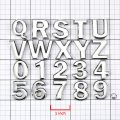 Metal Emblem Decal Logo Trim Badge Text Silver Letter K Not A Set