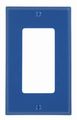 Leviton 80401-nb 1-gang Decora Gfci Device Wallplate Standard Size Thermoplastic Nylon Mount Blue 