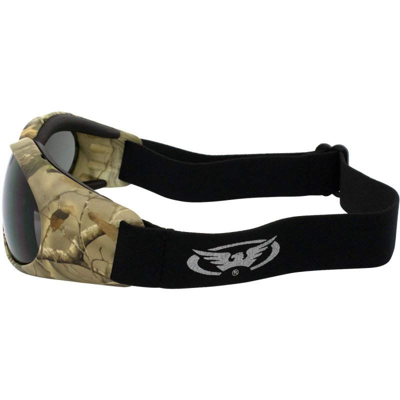 3 Pairs Of Global Vision Eliminator Z 77 Dirt Bike Padded Riding Safety Goggles Forest Camo Frame Yellow Clear Smoke Lens
