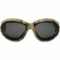 3 Pairs Of Global Vision Eliminator Z 77 Dirt Bike Padded Riding Safety Goggles Forest Camo Frame Yellow Clear Smoke Lens