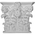 Ekena Millwork Cap186x04rc 18 16 1 2 H X P Corinthian Capital Fits Pilasters Up To 15 1 8 W 3 4 D Factory Primed White 