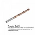 Uxcell Twist Drill Bit 4 1mm Jobber Nanoscale Titanium Coated K35 Tungsten Carbide Straight Shank 60mm Length For Drilling