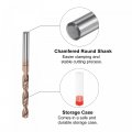 Uxcell Twist Drill Bit 4 1mm Jobber Nanoscale Titanium Coated K35 Tungsten Carbide Straight Shank 60mm Length For Drilling