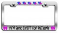 Men Suck Except For Anthony Boyfriend Chrome Metal License Plate Frame Tag Holder H91 