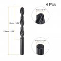 Uxcell 6542 High Speed Steel Straight Shank Twist Jobber Drill Bit Fully Ground Black Oxide Bits 10 5mm Diameter 130mm Total