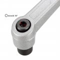 Uxcell M8 Handle Adjustable Clamping Lever Thread Push Button Ratchet Female Threaded Stud 3pcs