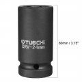 3 4-inch Drive By 24mm Deep Impact Socket 6-point Cr-v Metric