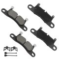 Rear D1453 Metal 4pcs W Hardware Disc Brake Pad Set 